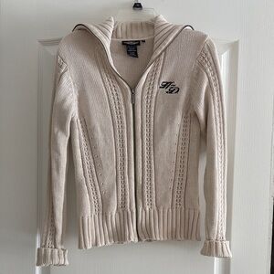 Harley-Davidson Women's Cream Knit Cardigan